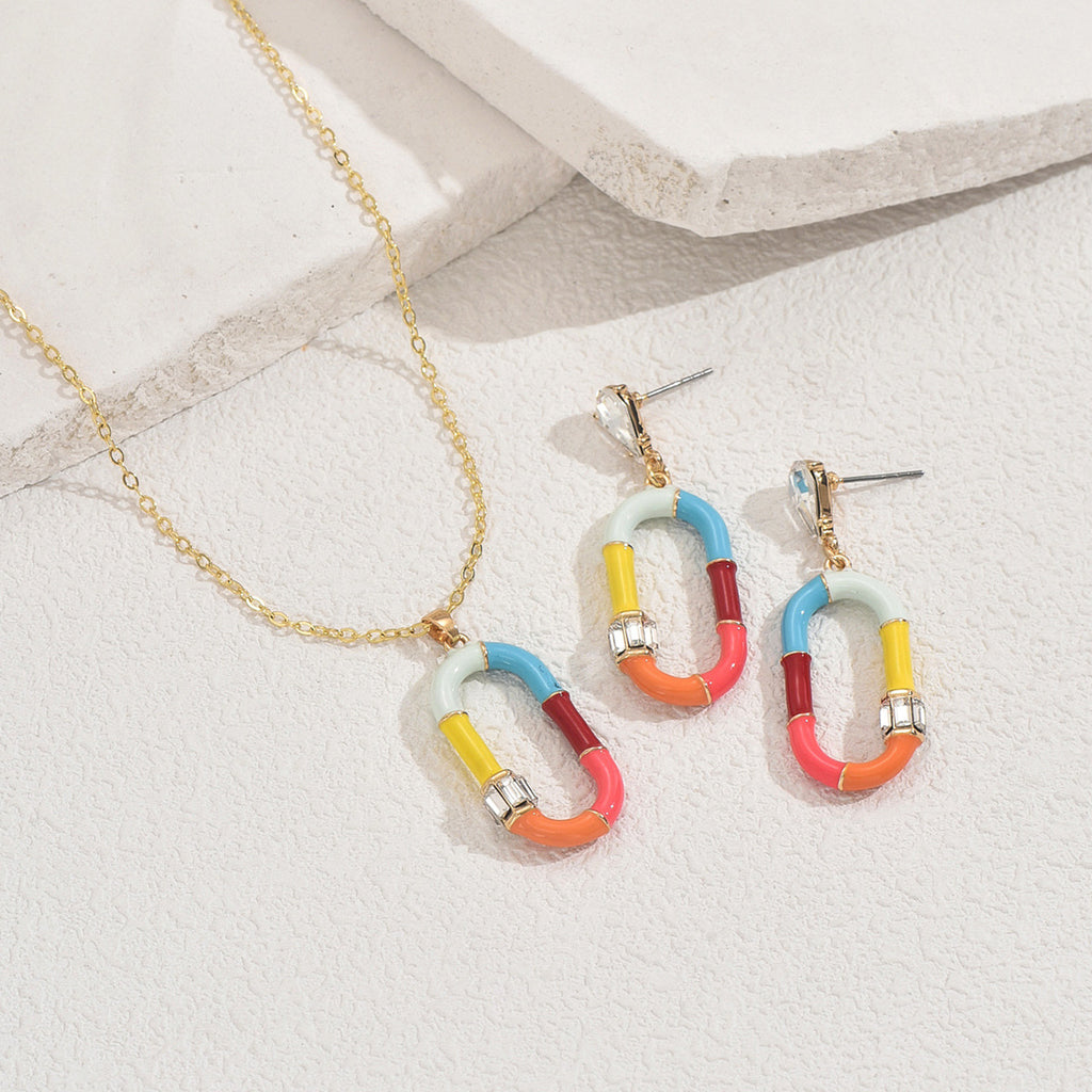 Color-Block Oval Link Jewelry — product image 3