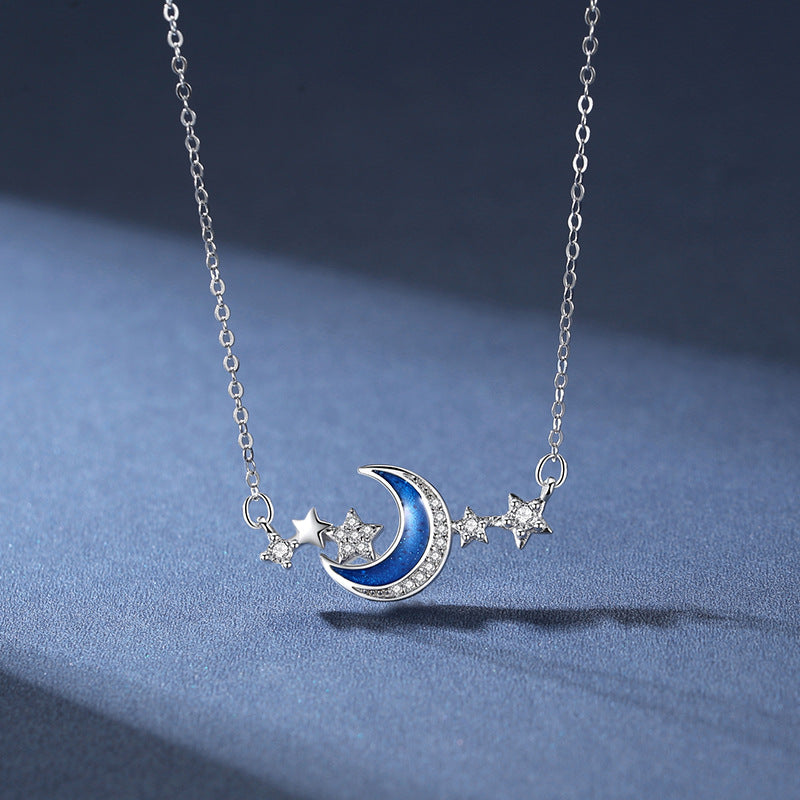 Xingyue Necklace Women's Summer Sterling Silver Clavicle Chain Pendant Simple Light Luxury Niche Design Sense 2021 New Women's Jewelry