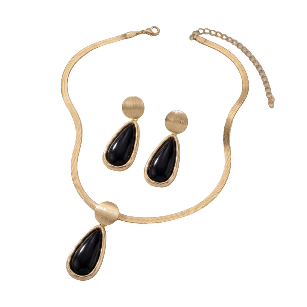 Black Teardrop Wave Collar Jewelry — product image 5