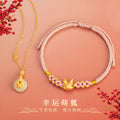 Fox Sterling Silver 925 Hetian Jade Necklace Female Cute Sweet Style Copper Coin Clavicle Chain Ins Style Safety Buckle Pendant