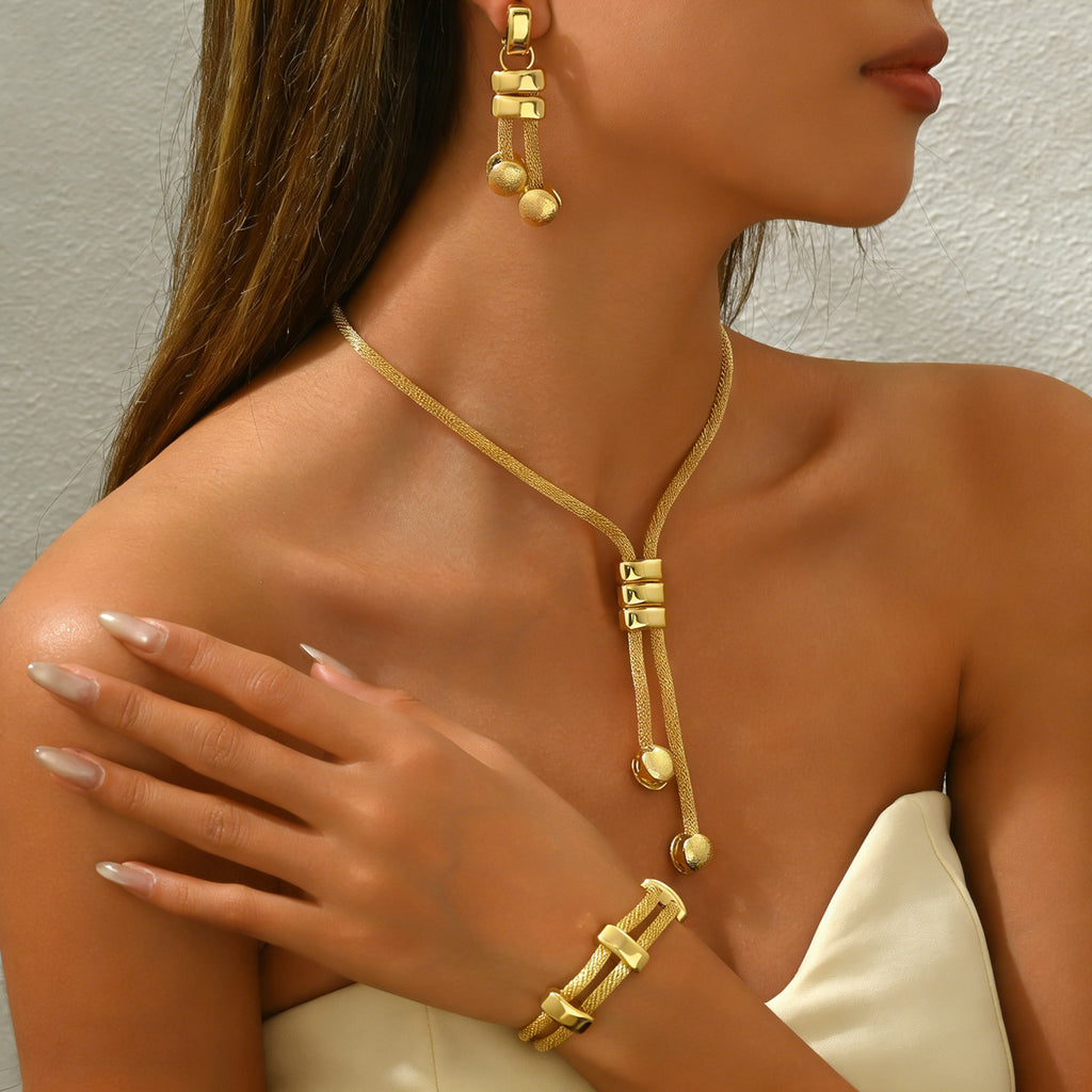 Wrapped Knot Lariat Jewelry