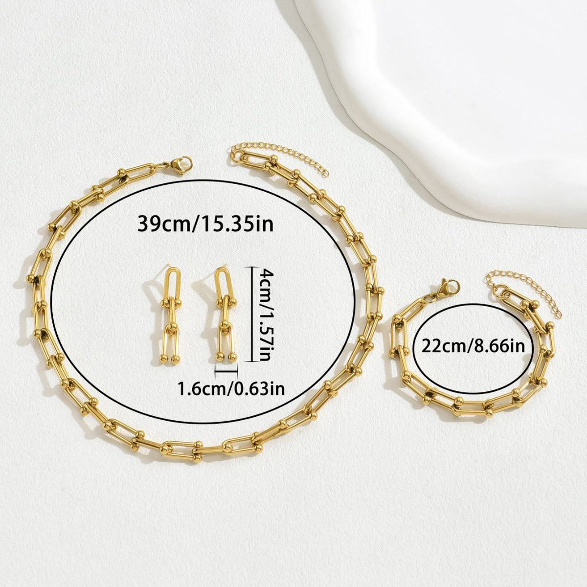 Elongated Link Chain Jewelry — product image 3