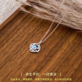 Live Broadcast Hot S925 Sterling Silver Necklace Women's Light Luxury Fishtail Design Clavicle Chain Factory Direct Supply Niche Jewelry Supply