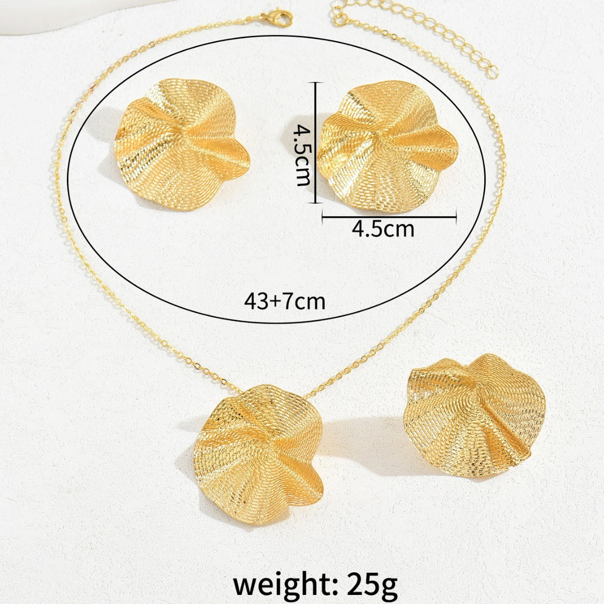 Pleated Lotus-Leaf Jewelry