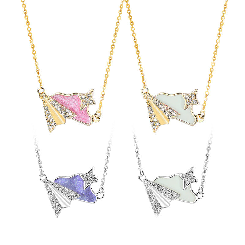 Collana in argento sterling 925 – nuvola e stella, dettagli luminescenti