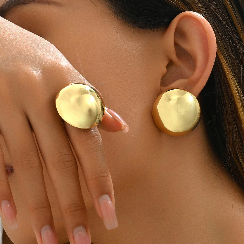 Polished Dome Earrings — product image 2