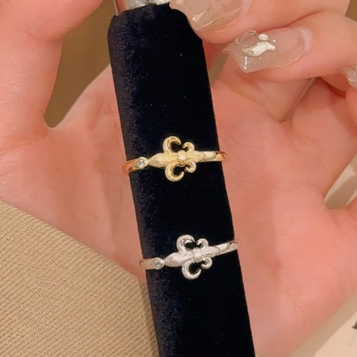 Double-Sided Ying Tail Flower Sterling Silver 925 Bracelet Light Luxury High-Grade Brushed Bracelet Ancient Palace Flower Zircon Bracelet