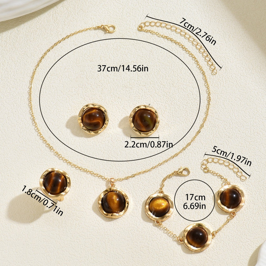 Amber-Color Oval Jewelry — product image 4