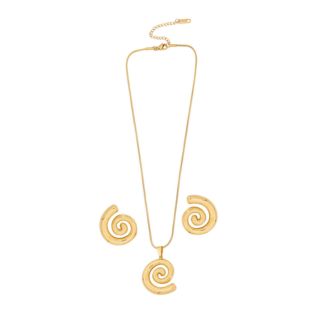 Curled Spiral Chain Jewelry — product image 5