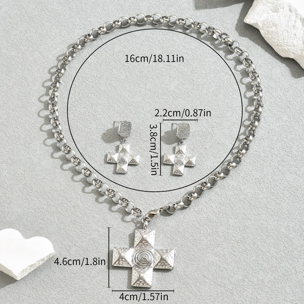 Textured Cross Pendant Jewelry — product image 3