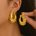 Layered Sculptural Hoop Earrings