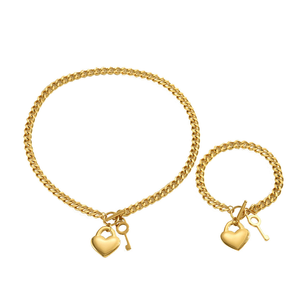 Heart and Key Charm Jewelry — product image 5