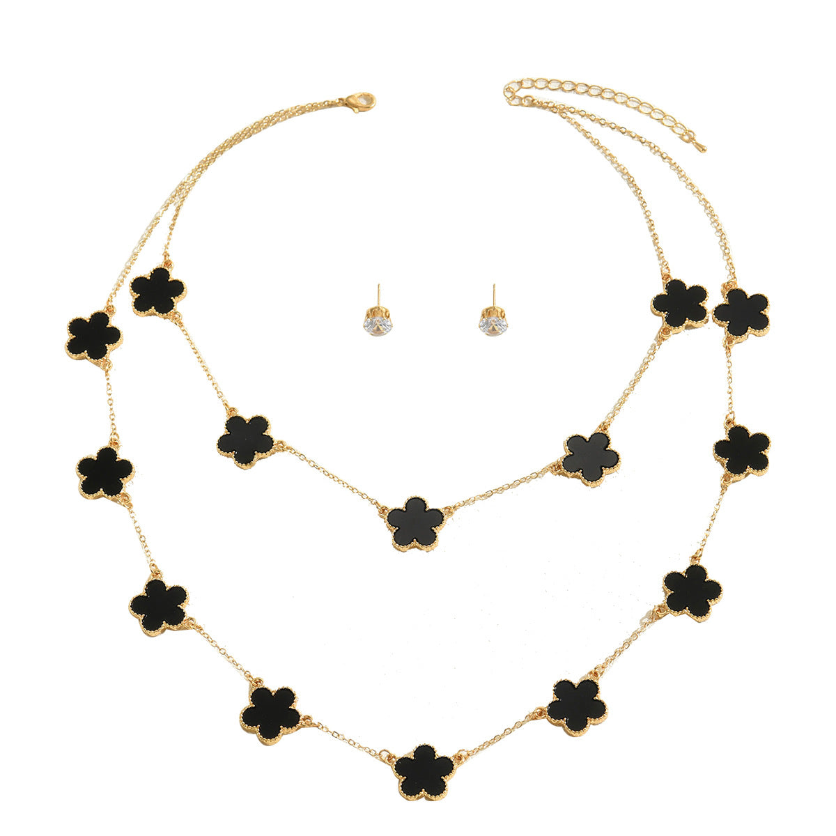 Layered Black Blossom Jewelry — product image 5