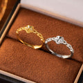 Ring aus 925er Sterlingsilber – Pfirsichblüte