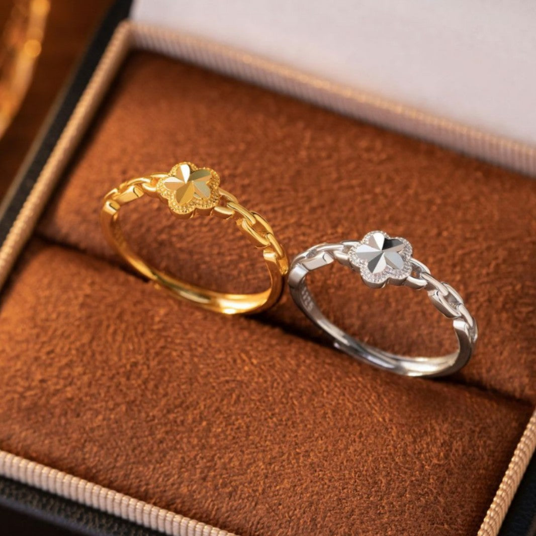 Ring aus 925er Sterlingsilber – Pfirsichblüte