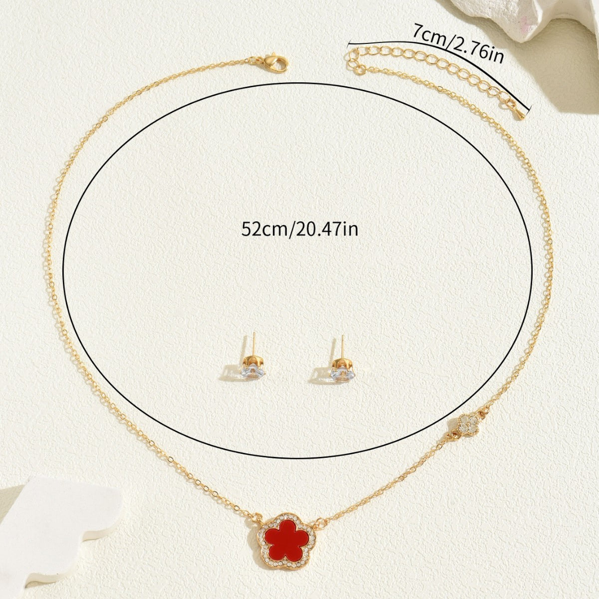 Red Blossom Pendant Jewelry — product image 3