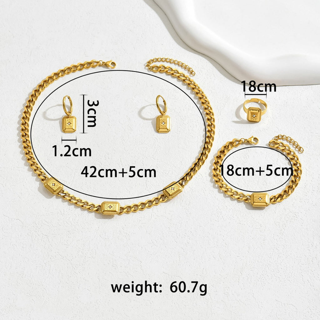 Square-Accent Chain Jewelry — product image 4
