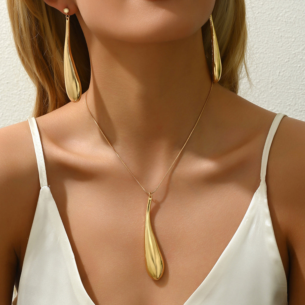Long Polished Teardrop Jewelry