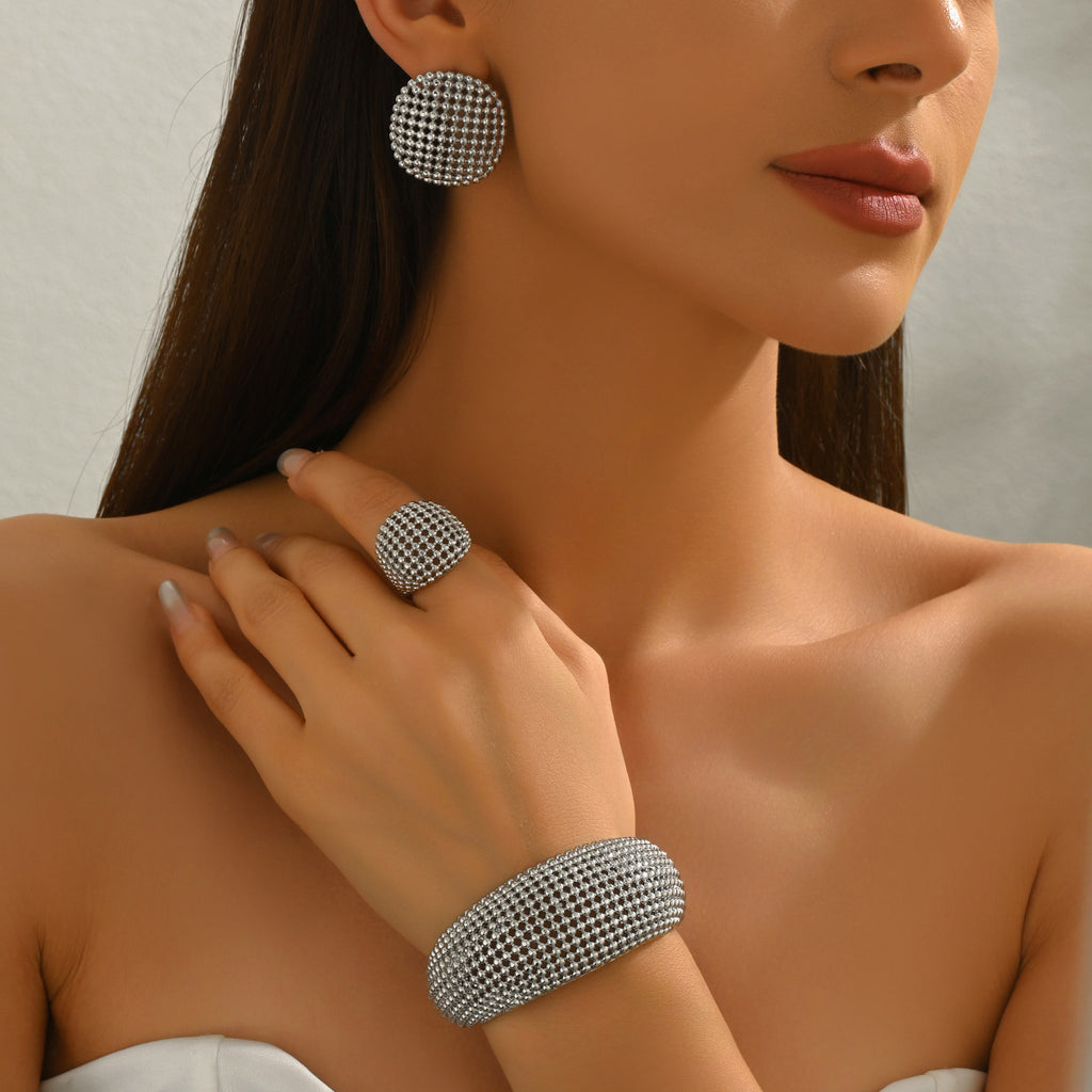 Textured Rounded Cuff Jewelry — product image 2