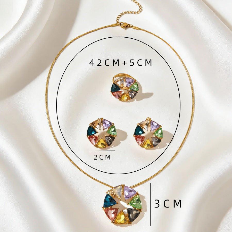 Multicolor Round Cluster Jewelry — product image 4