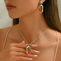 Color-Block Oval Link Jewelry