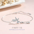 Armband aus 925er Sterlingsilber – Lilie