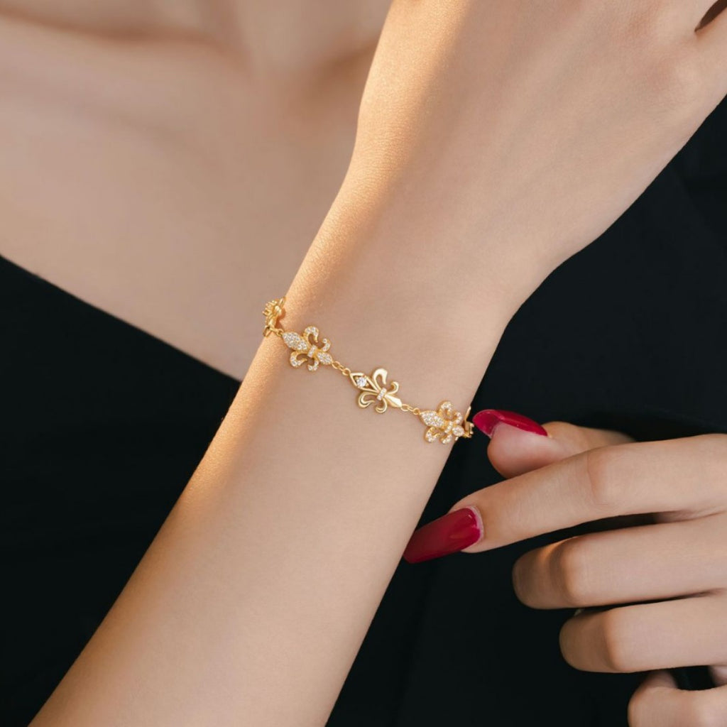 Iris Sterling Silver 925 Bracelet Female Niche Design Light Luxury Zircon Bracelet Ins Style Little Red Book Same Style Bracelet