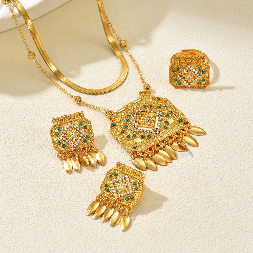 Ornamental Square Pendant Jewelry — product image 4