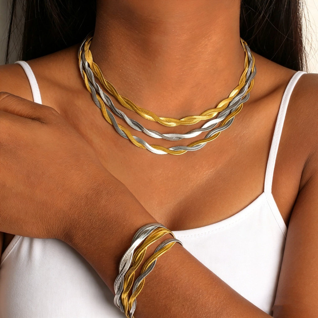 Twisted Ribbon Chain Jewelry