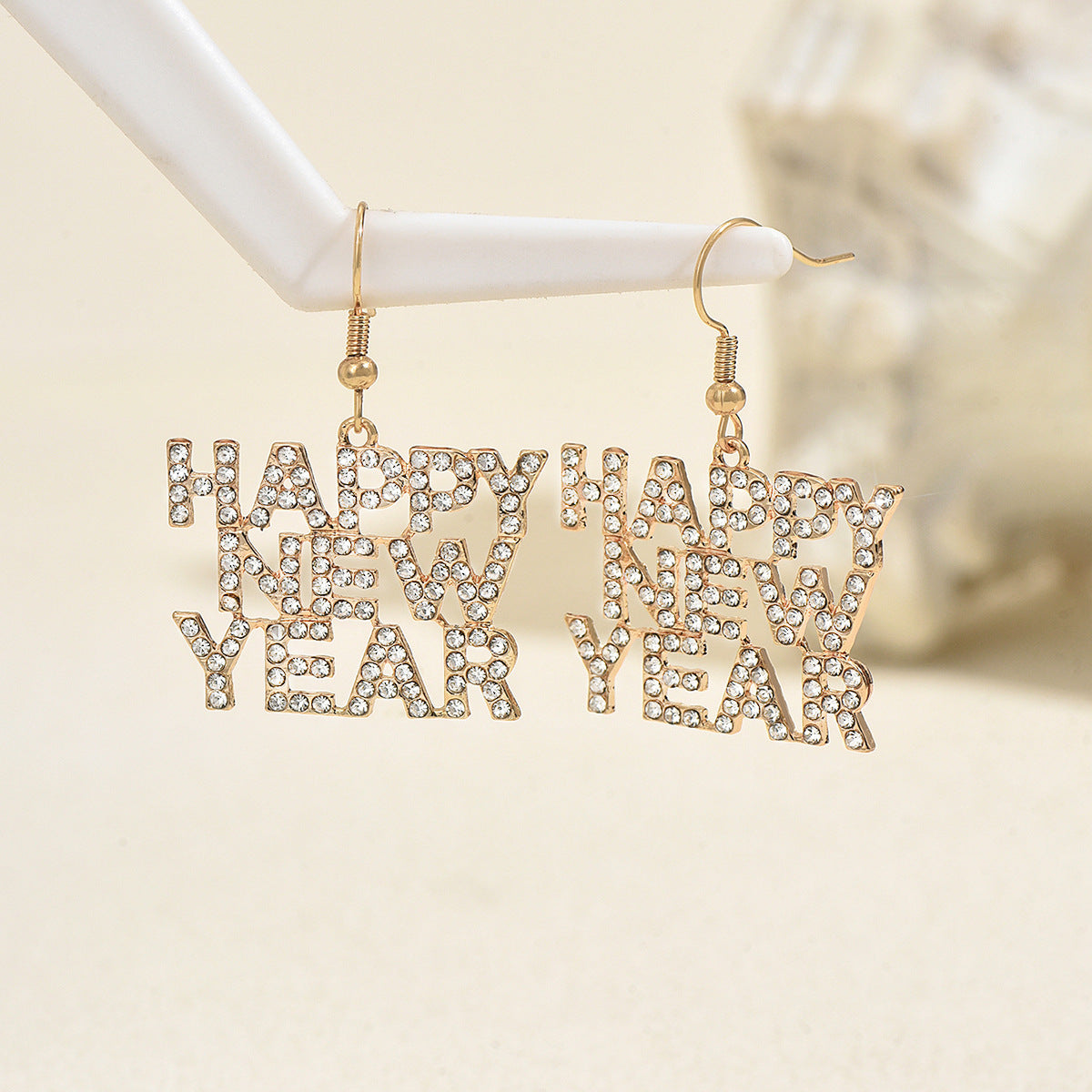 Happy New Year Drop Earrings — product image 3