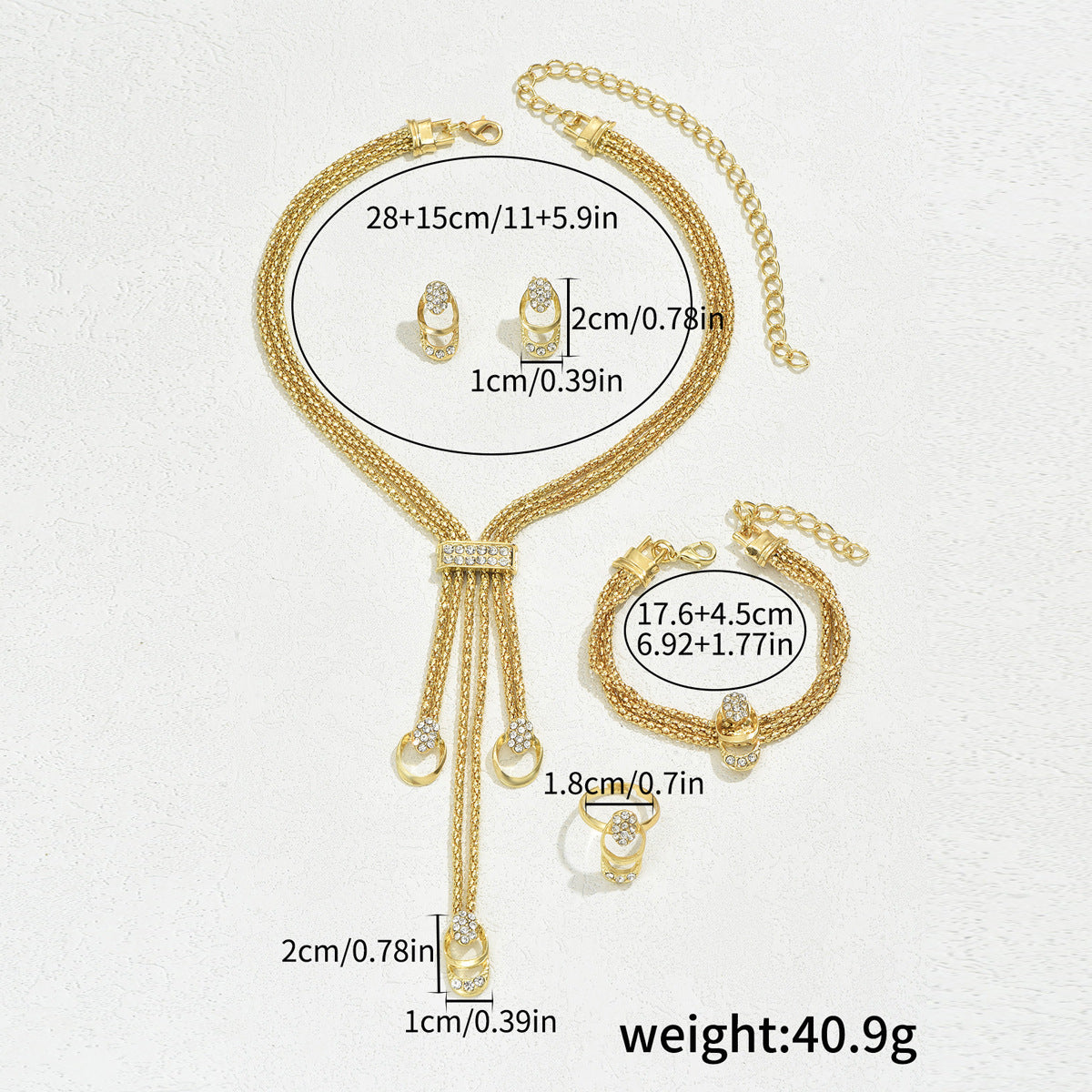 Crystal-Effect Lariat Jewelry — product image 4