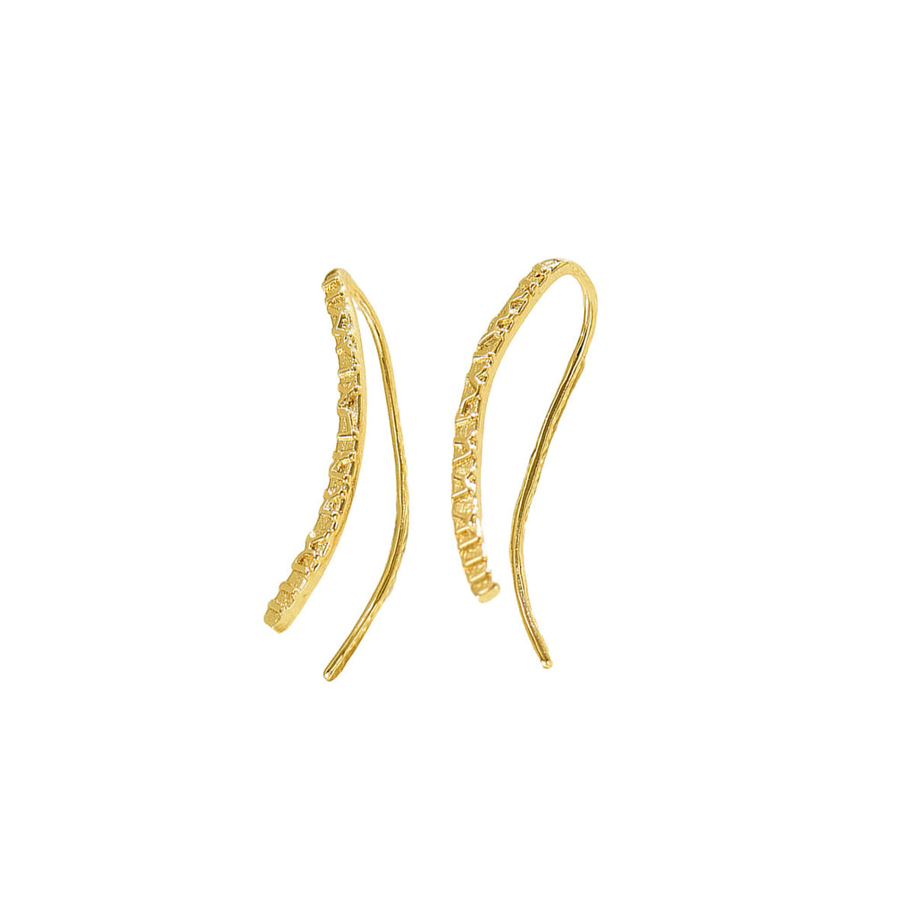 Cross-Border European and American-Style Light Luxury Earrings Geometric Lines U-Shaped Design Ear Hook Earrings Niche High-Grade Earrings Wholesale