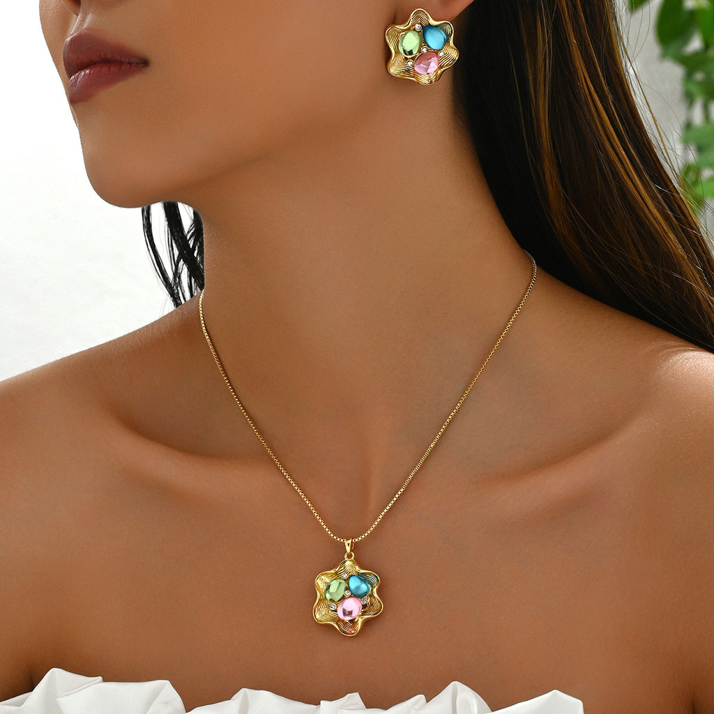 Multicolor Petal Pendant Jewelry — product image 2