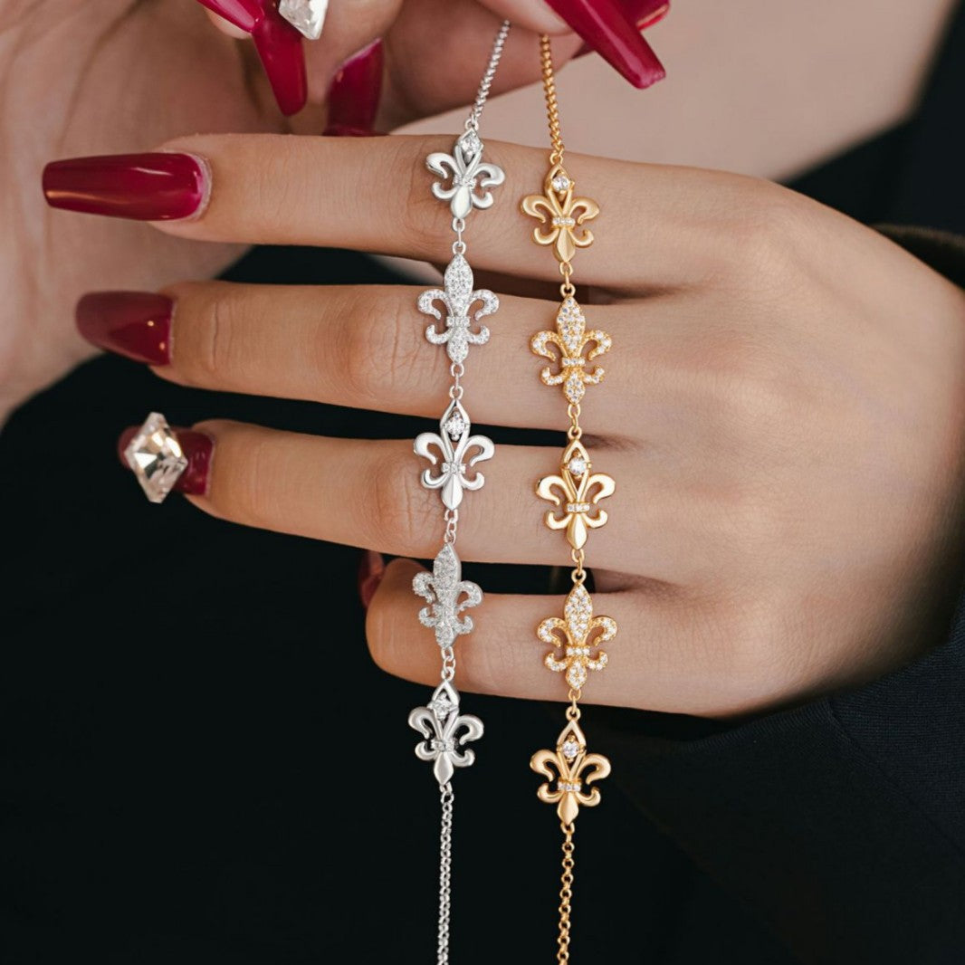 Iris Sterling Silver 925 Bracelet Female Niche Design Light Luxury Zircon Bracelet Ins Style Little Red Book Same Style Bracelet