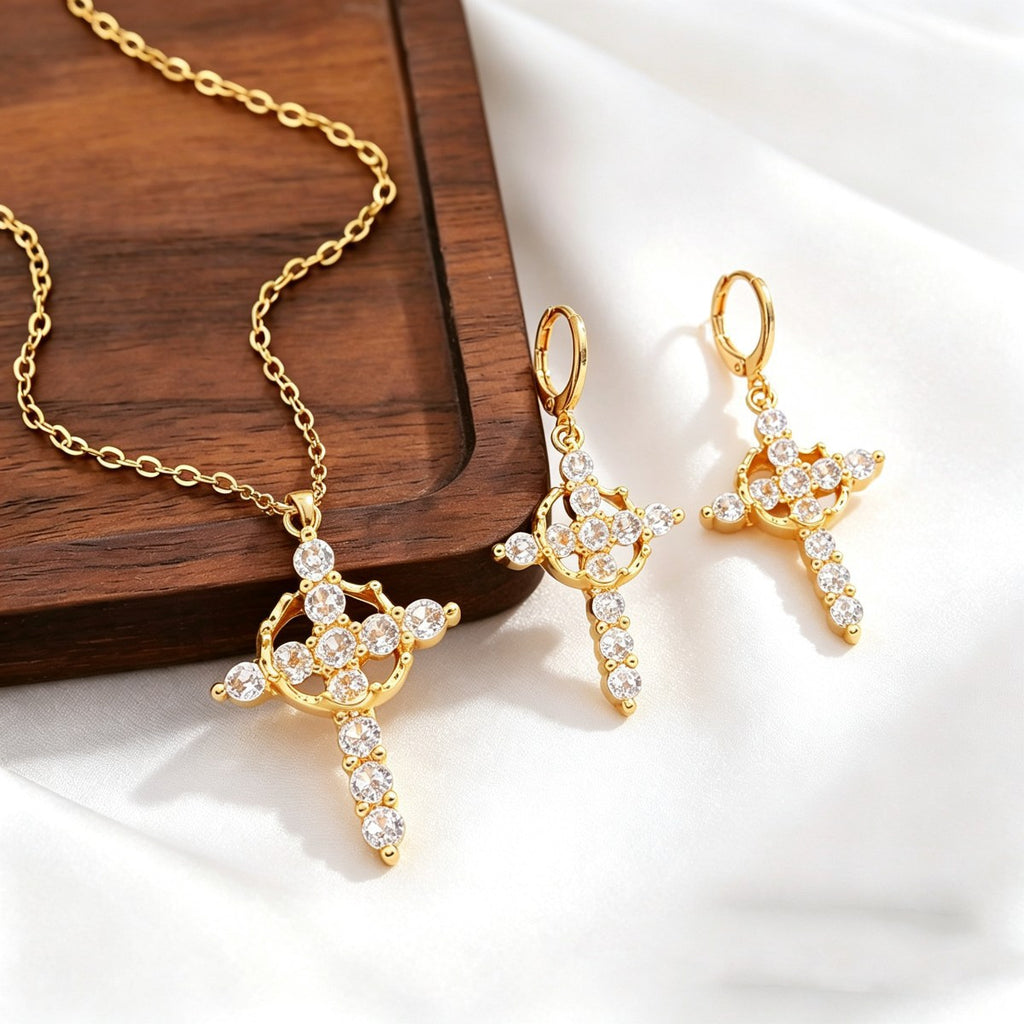 Sparkling Crown-Cross Jewelry — product image 3