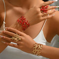 Branch Coral-Style Cuff Jewelry