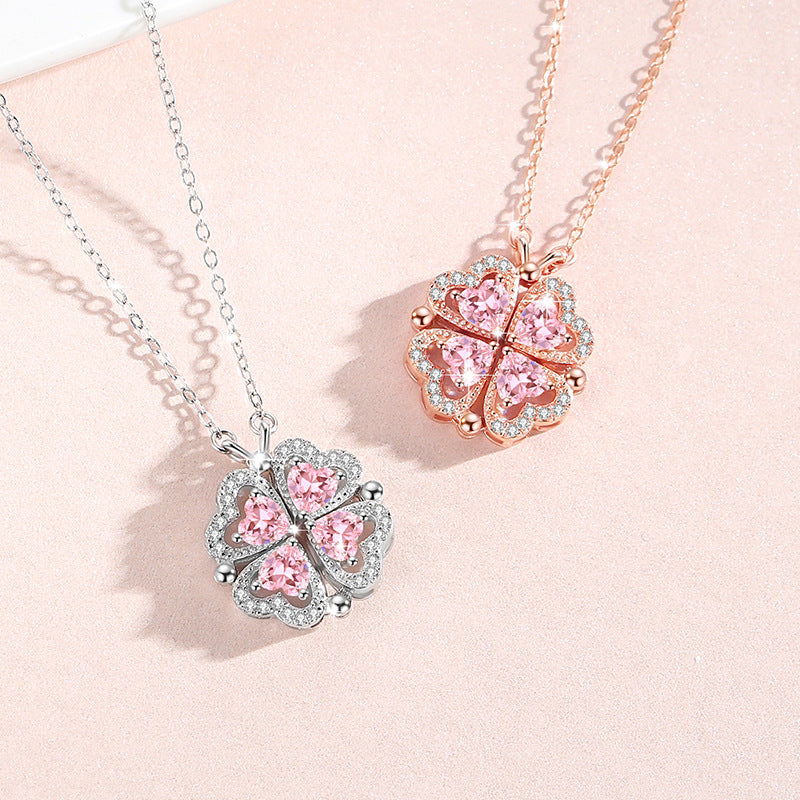 Sterling Silver Clover Necklace