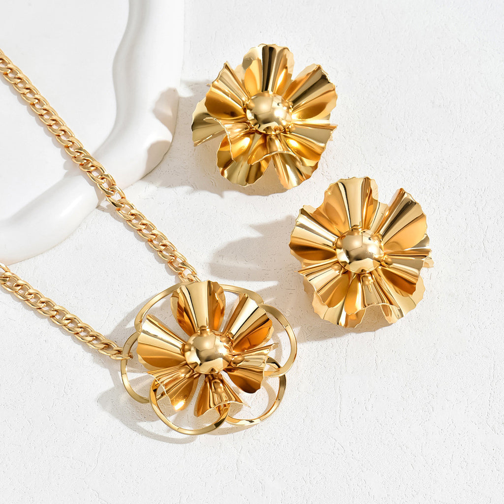Pleated Flower Chain Jewelry — product image 3
