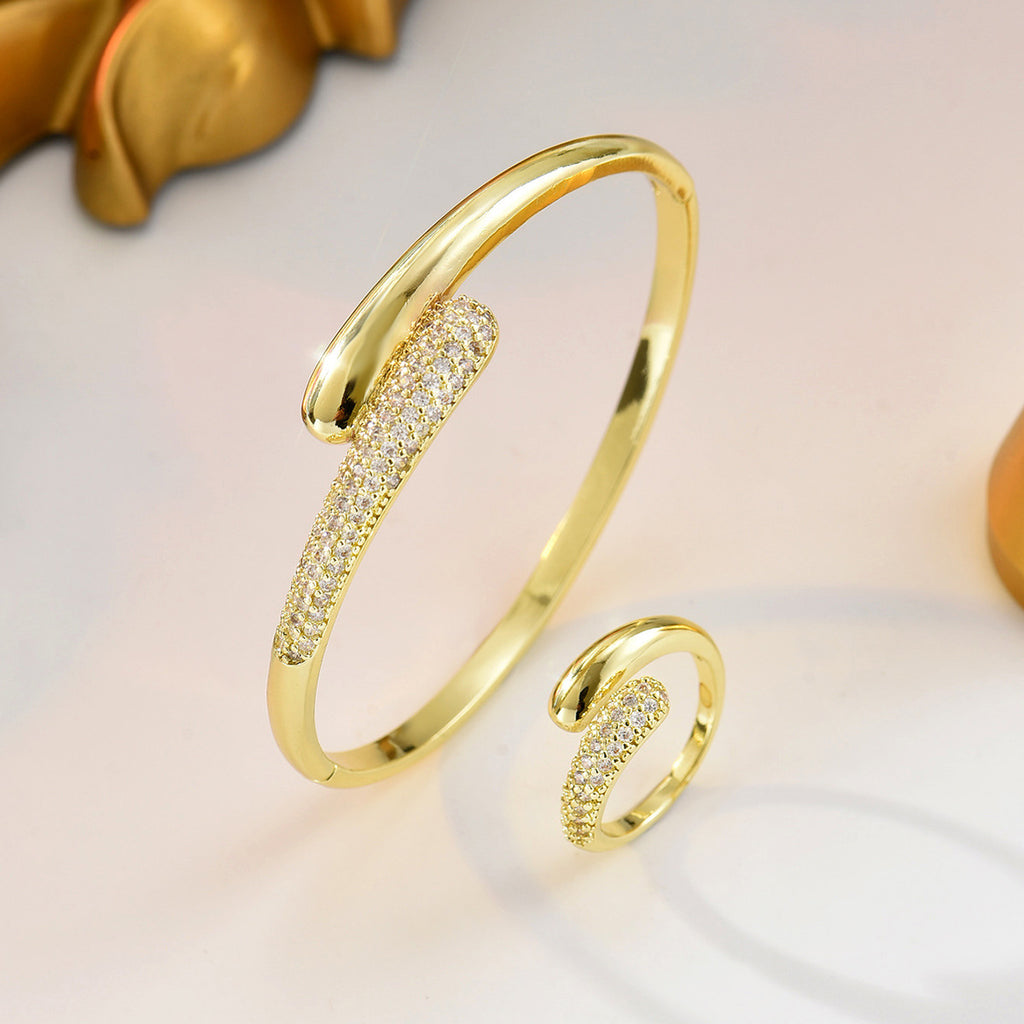 Smooth and Sparkling Open Cuff Jewelry — product image 3