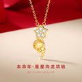 Cute Little Dragon S925 Silver Necklace Female Niche Design Light Luxury Zodiac Star Clavicle Chain Birth Year Pendant
