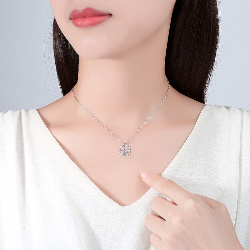 Sterling Silver Clover Necklace