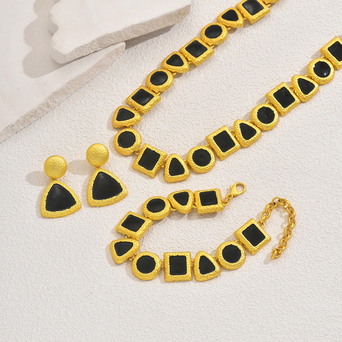 Black Rectangle Collar Jewelry — product image 3