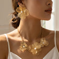 Lattice Flower Necklace Jewelry