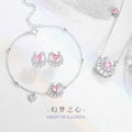 Lovely Sterling Silver 925 Necklace Female Niche Design Light Luxury Moon Zircon Clavicle Chain Ins Style Star Pendant