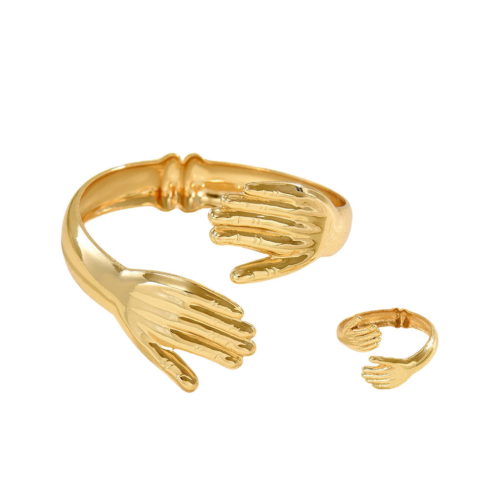 Embracing Hands Open Cuff Jewelry — product image 5