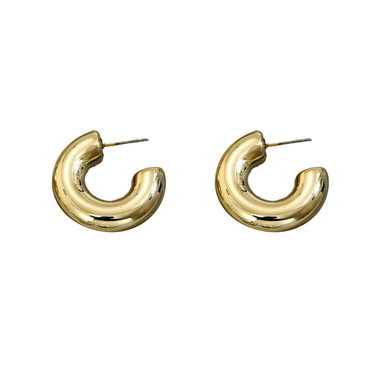 Rounded C-Shaped Earrings — product image 5