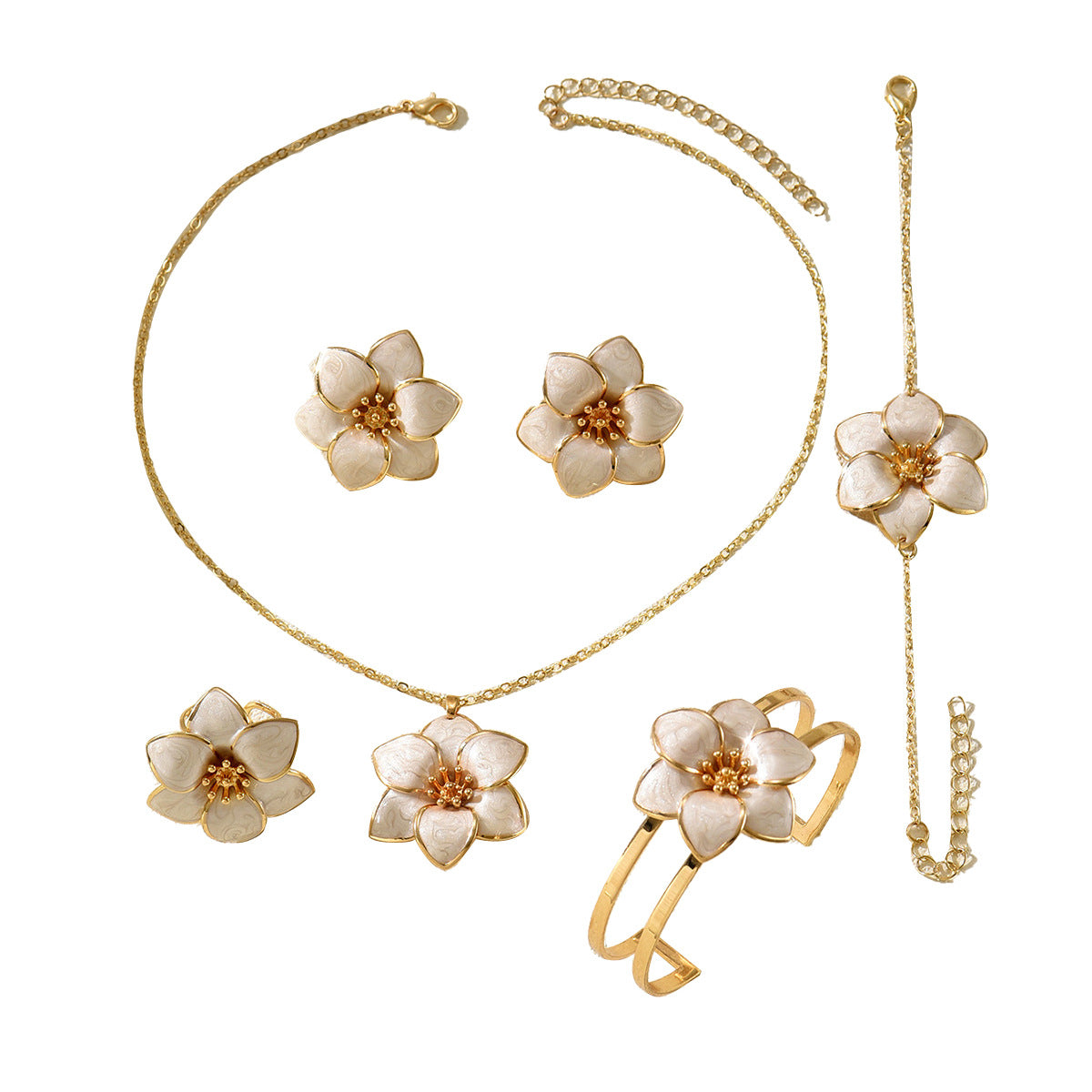 Pale Petal Flower Jewelry — product image 5